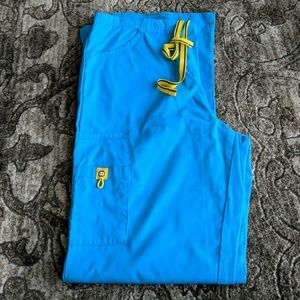 💙EUC WonderWink Turquoise Medium scrub pants!